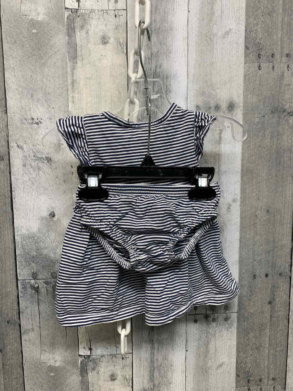 Size 3 Months Navy Carter's 2pc Dress