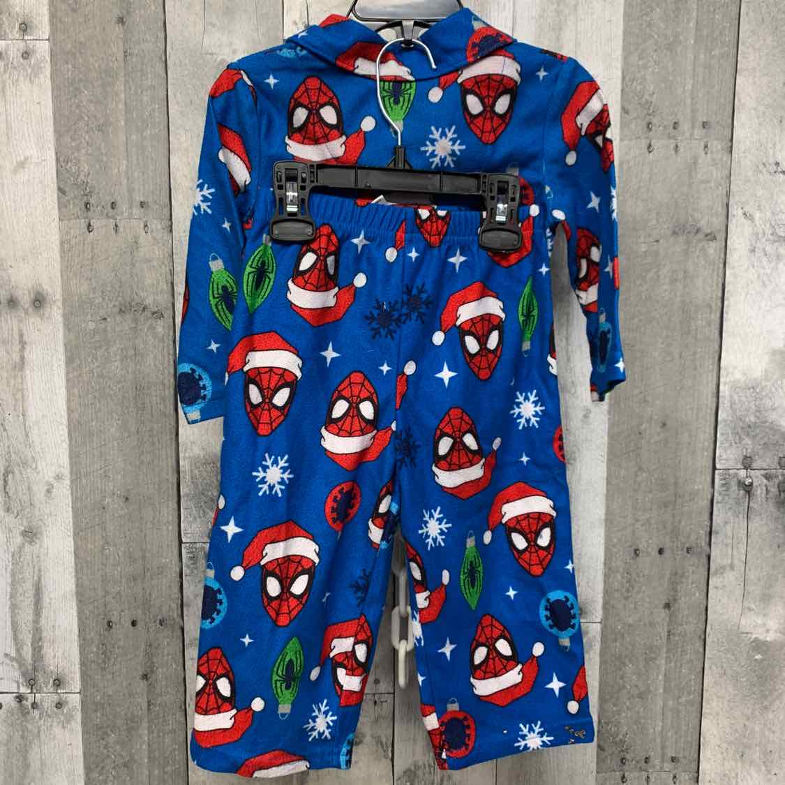 Size 2T Blue/Red Marvel 2pc PJs
