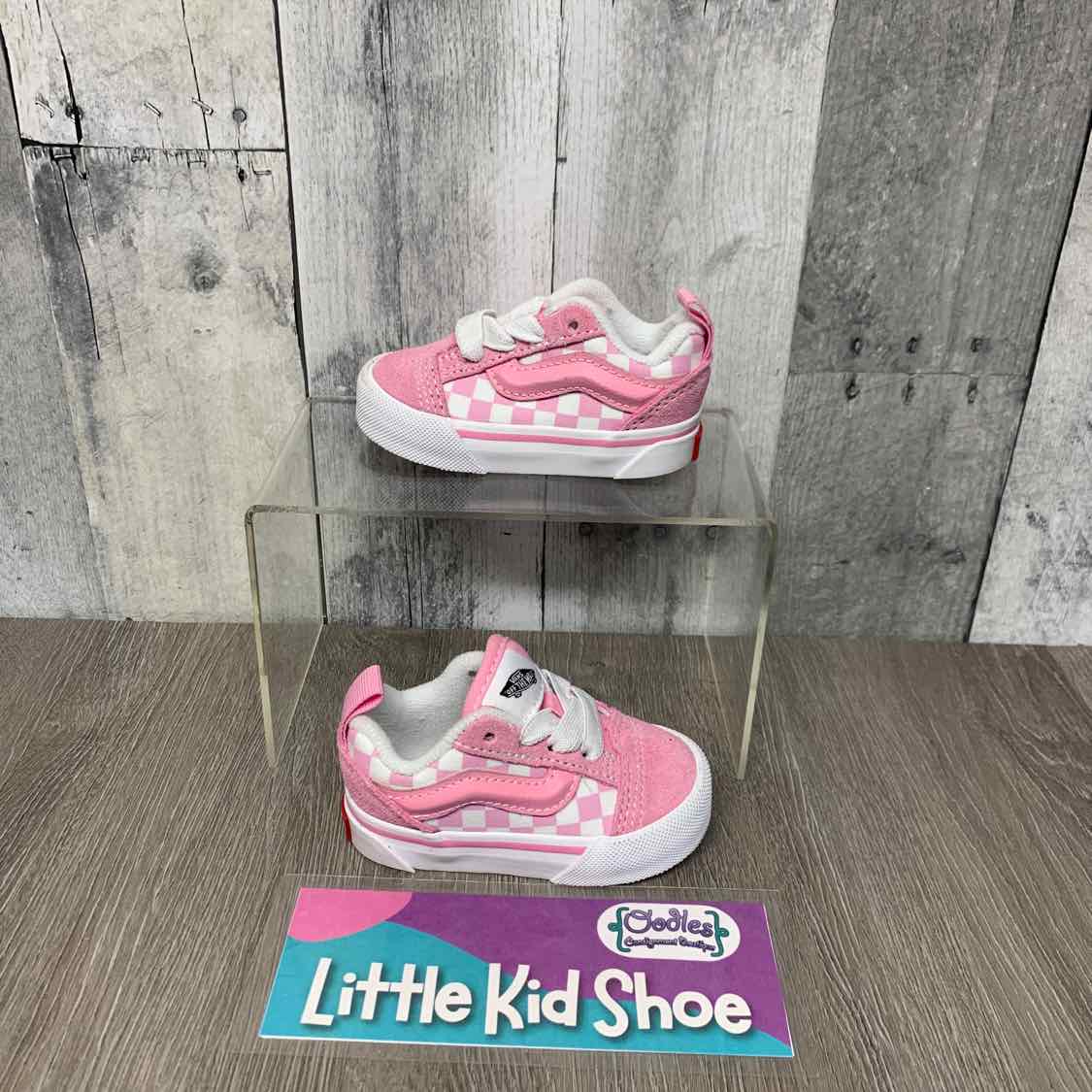Size 3 Pink Vans Sneakers