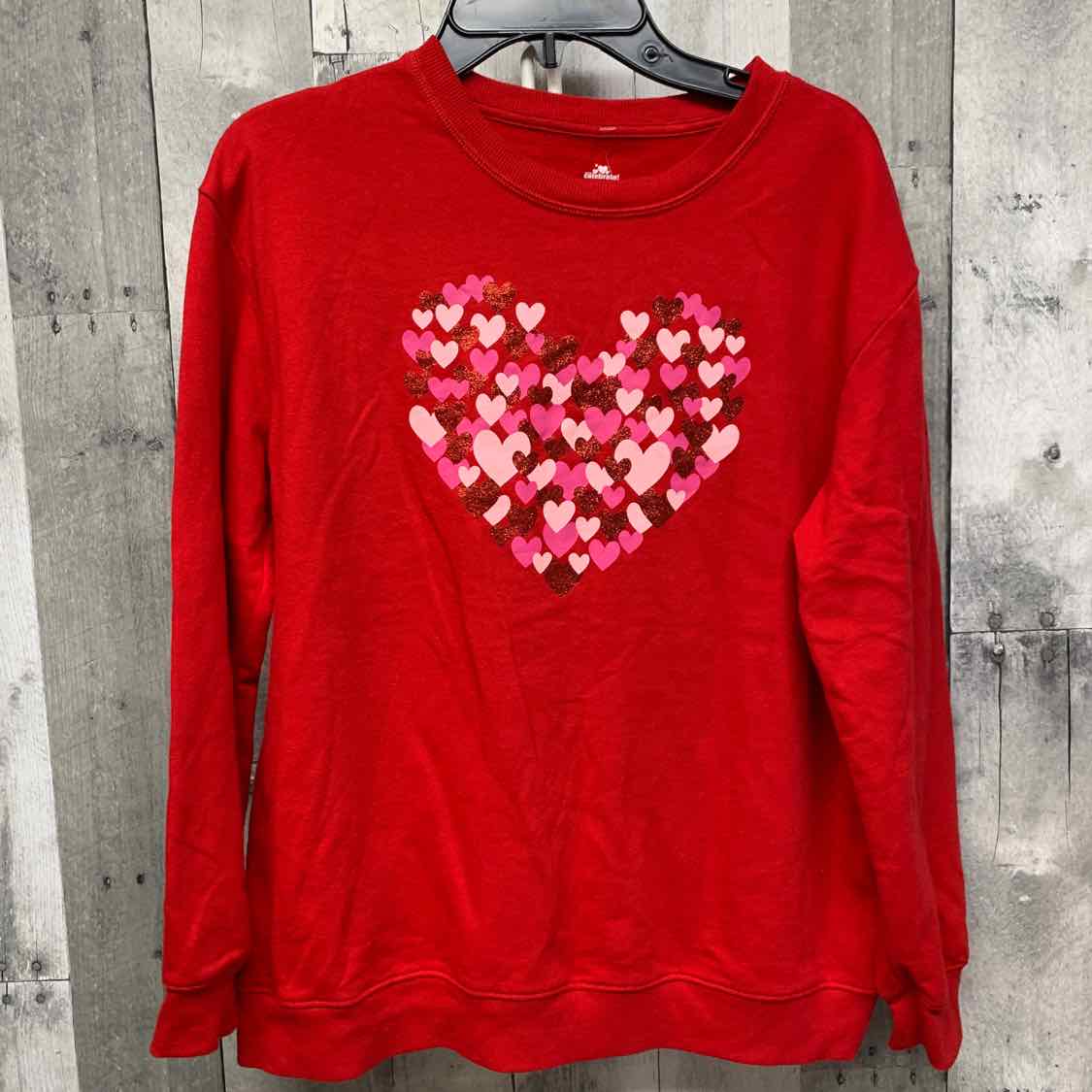 Size 14/16 Red Graphic Holiday Brands Sweat Shirt