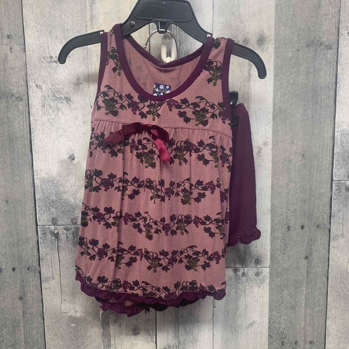Size 2T Purple Print Babaluno Shirt/Shorts