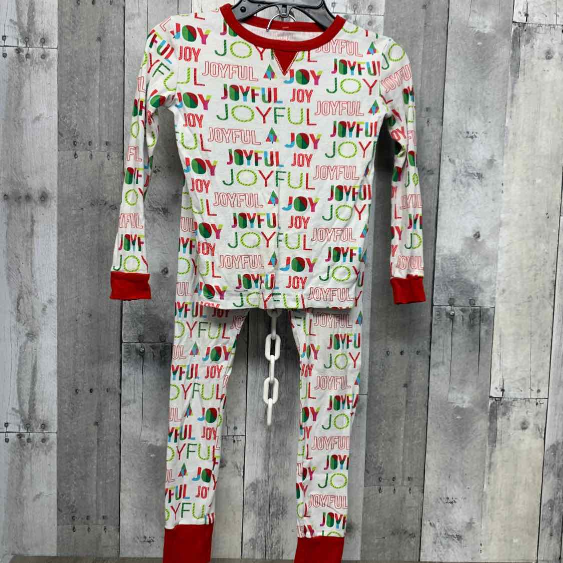 Size 6 White/Red Holiday Brands 2pc PJs
