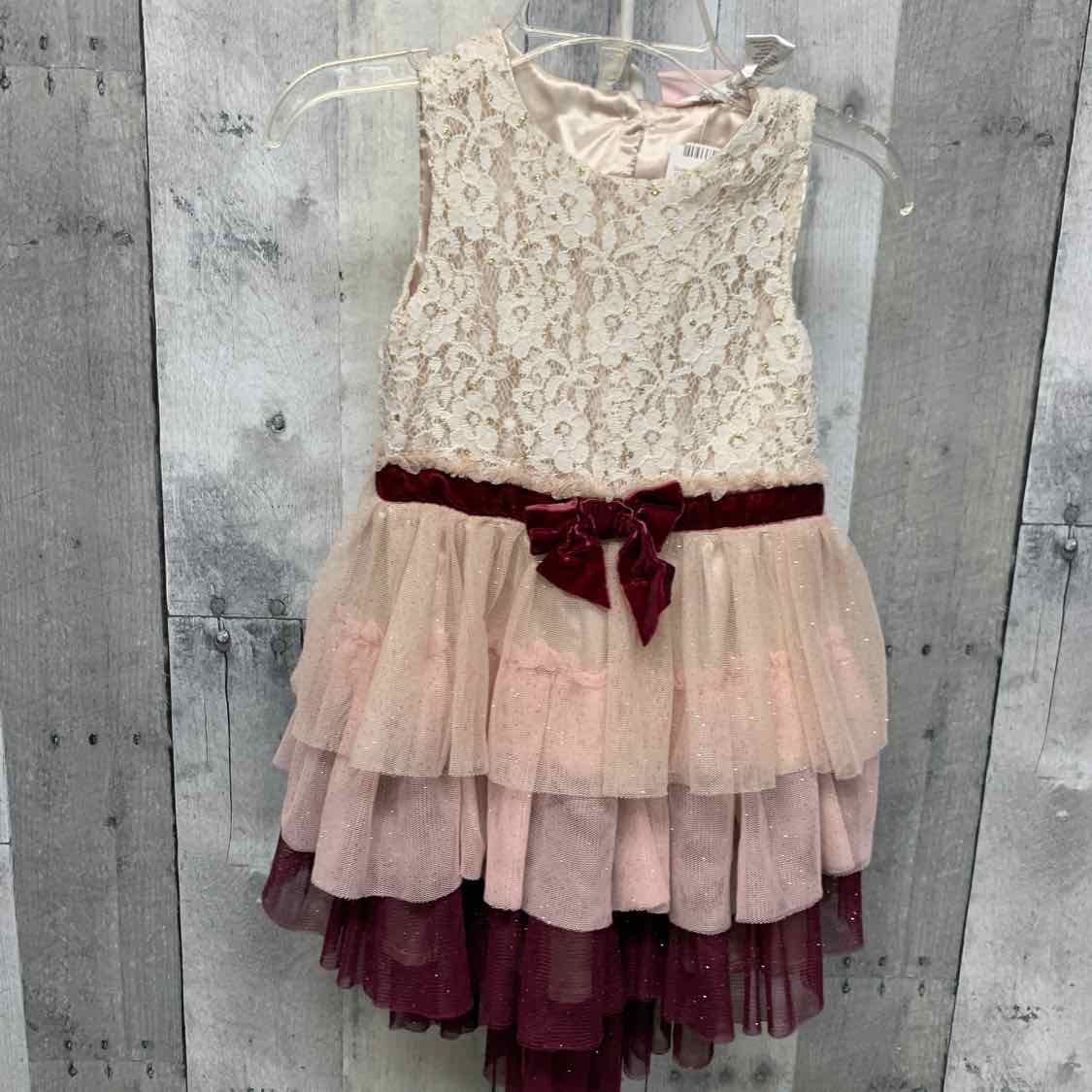 Size 18 Months Ivory/Red Little Lass Dress - Party