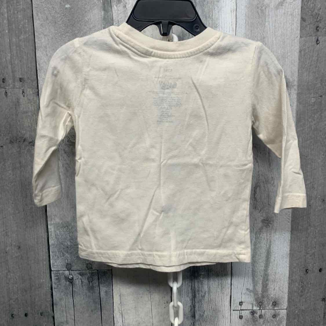 Size 12 Months Ivory Graphic Disney Long Sleeve Shirt