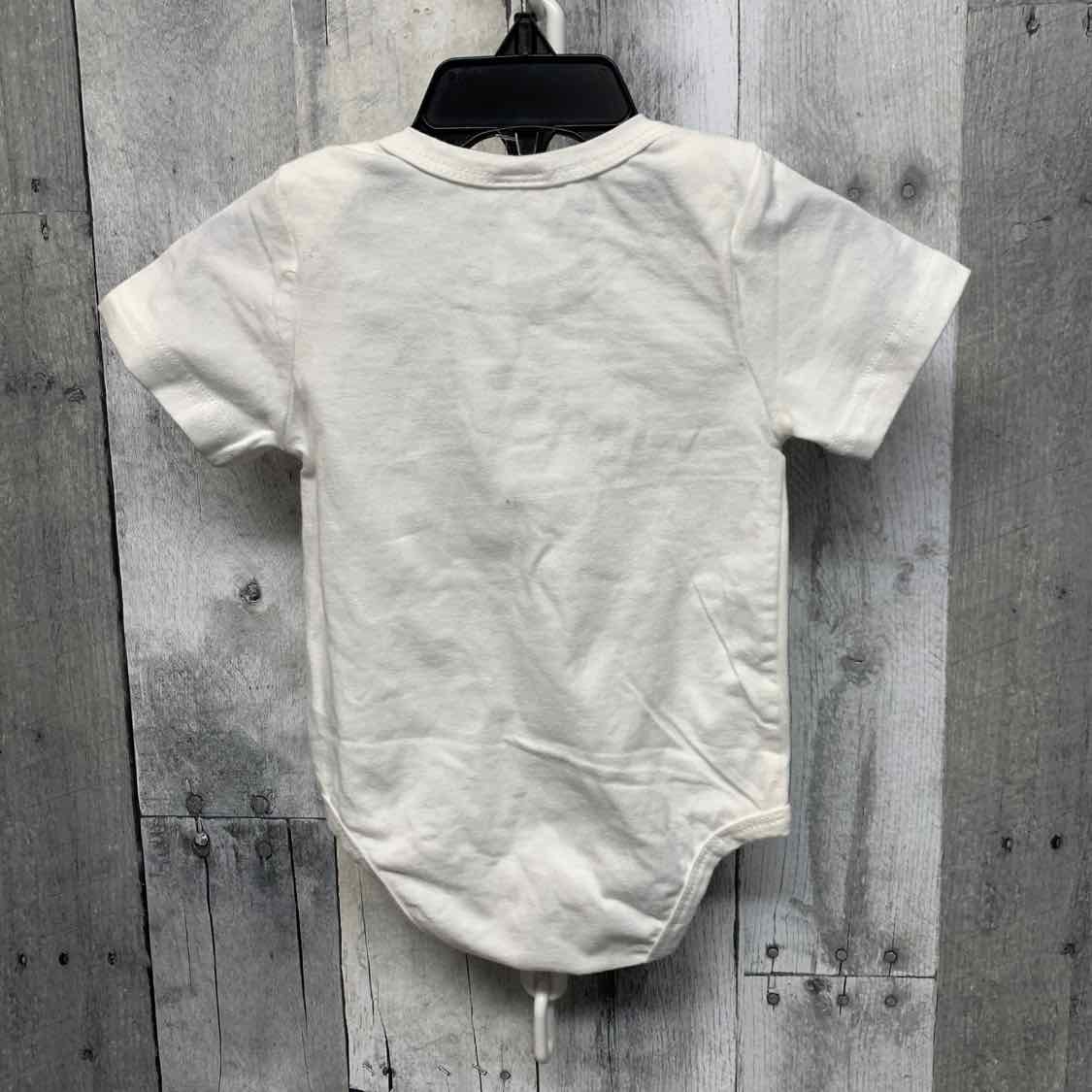 Size 0-3 Months White Mid Brand Bodysuit