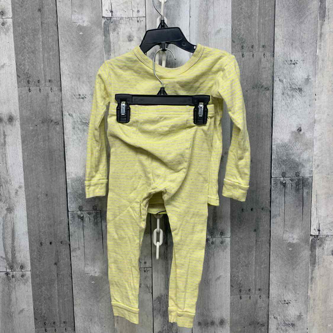 Size 3 Yellow Striped Gap 2pc PJs