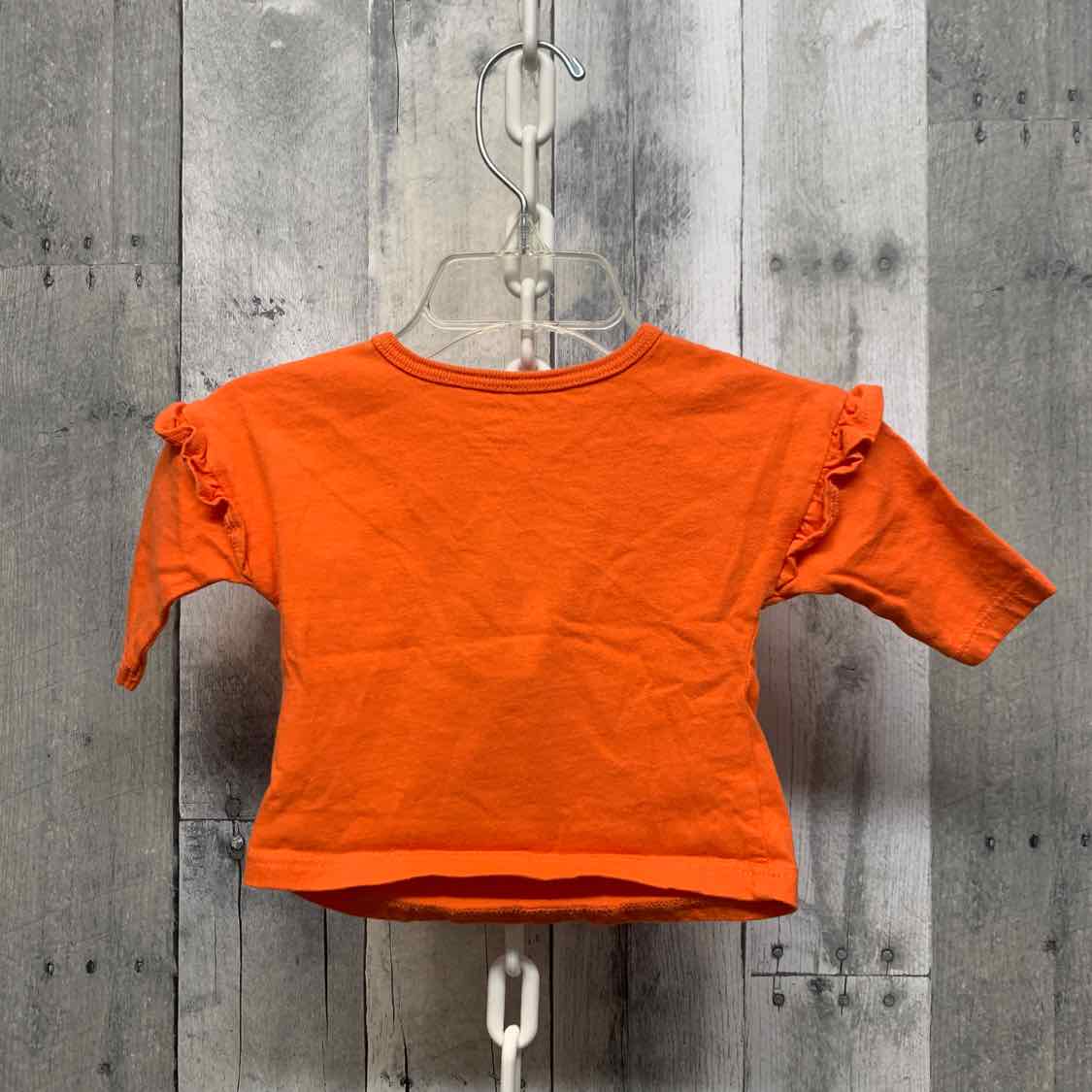 Size 3 Months Orange Graphic Carter's Long Sleeve Shirt