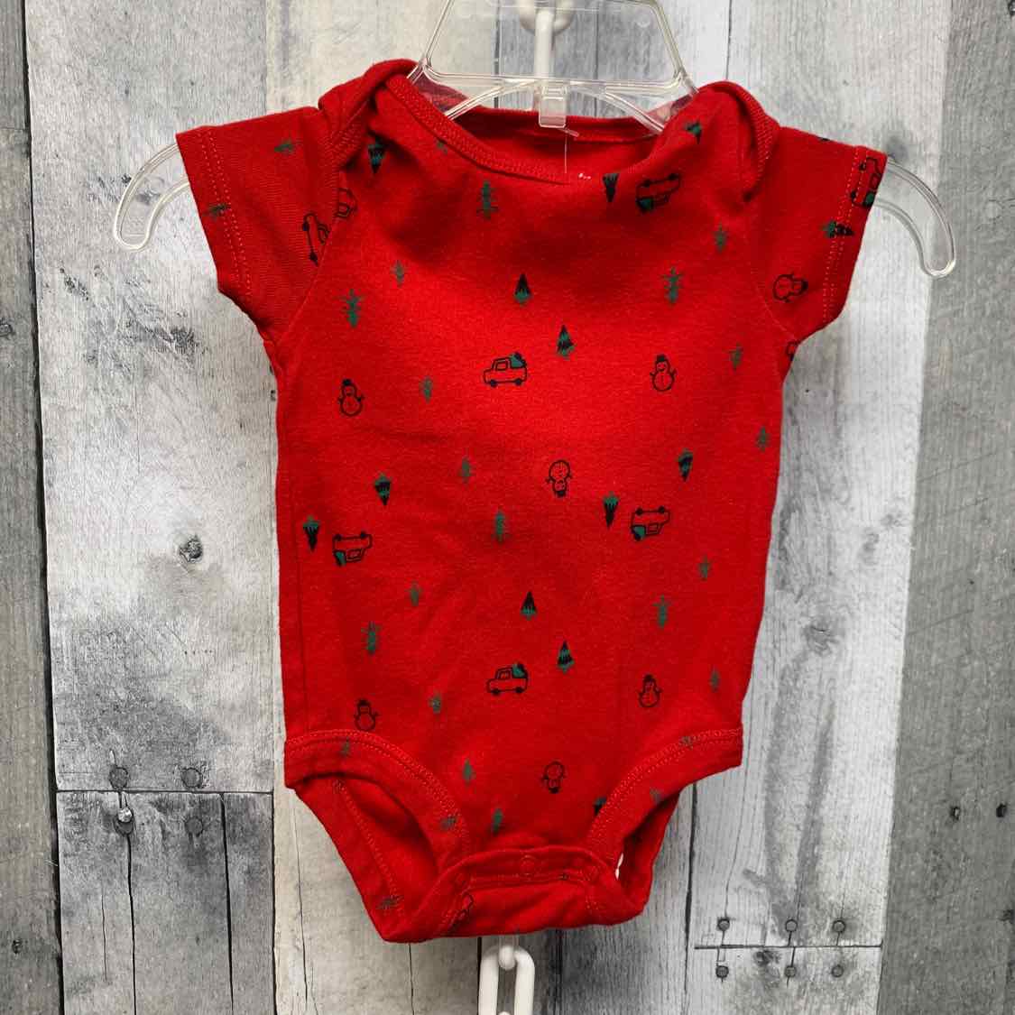 Size 3 Months Red Graphic Carter's Bodysuit