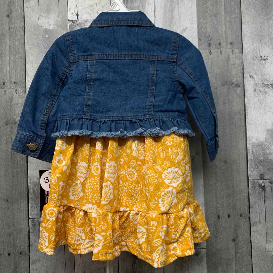 Size 12 Months Denim/Yellow Nannette 2pc Dress