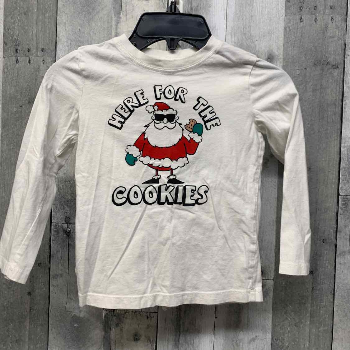 Size 4T White Graphic Osh Kosh Long Sleeve Shirt