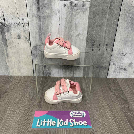 Size 2 White/Pink Disney Sneakers