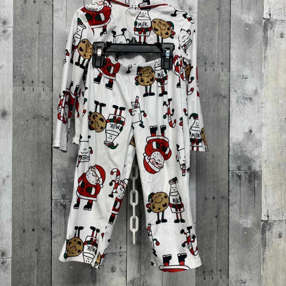 Size 3T White Print Carter's 2pc PJs