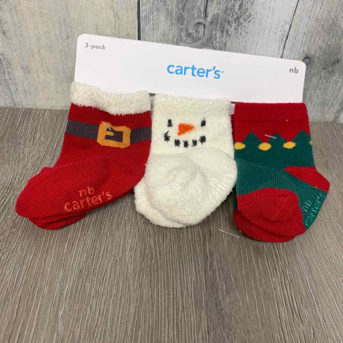Size Newborn Red/White Carter's Socks