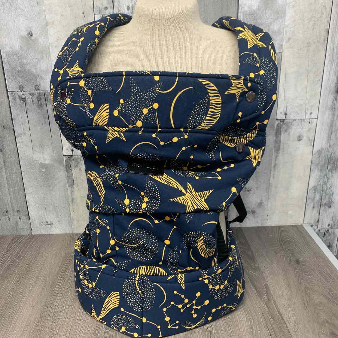 MomCozy Navy/Yellow Space Infant Carrier
