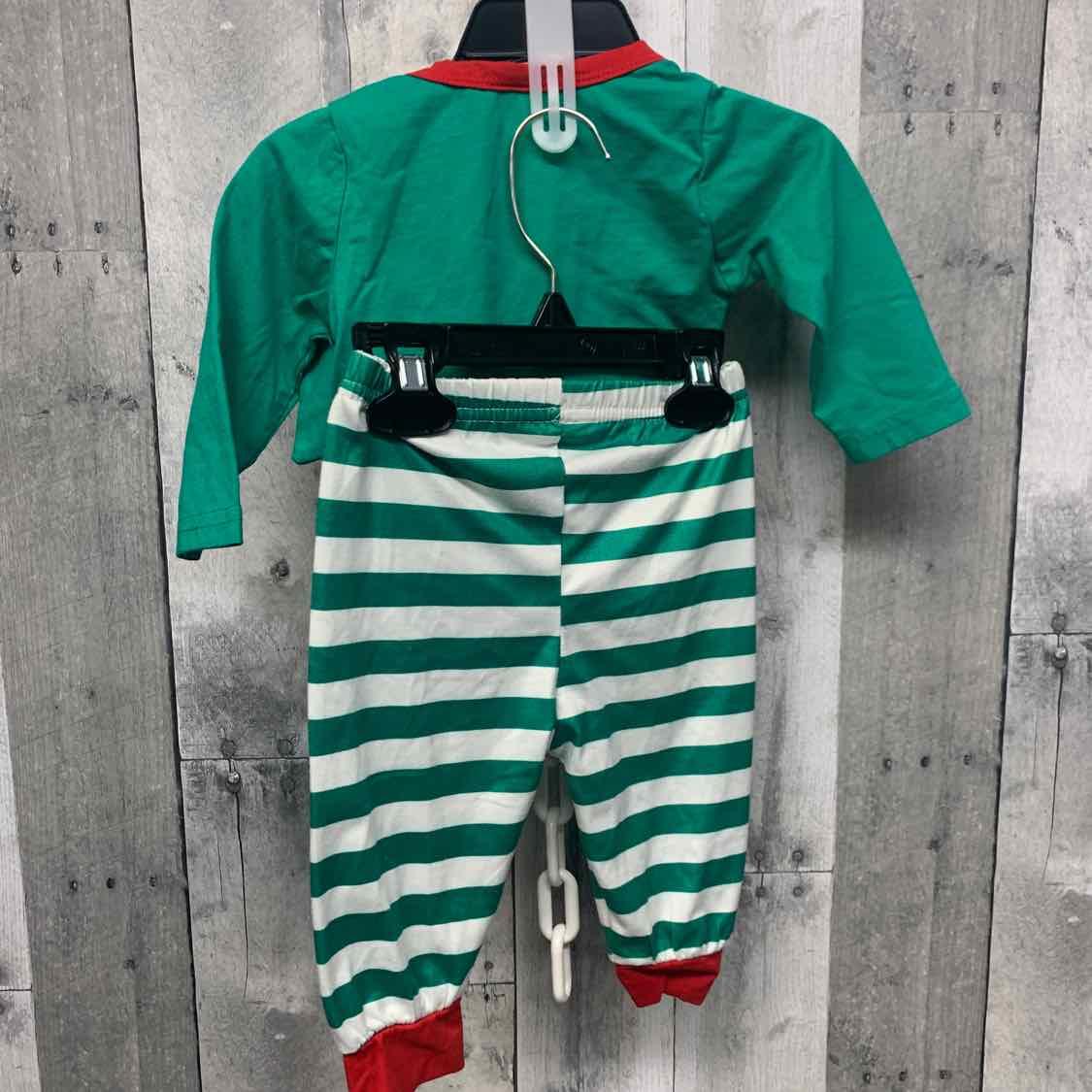 Size 0-3 Months Green/Red B Brand Shirt/Pants