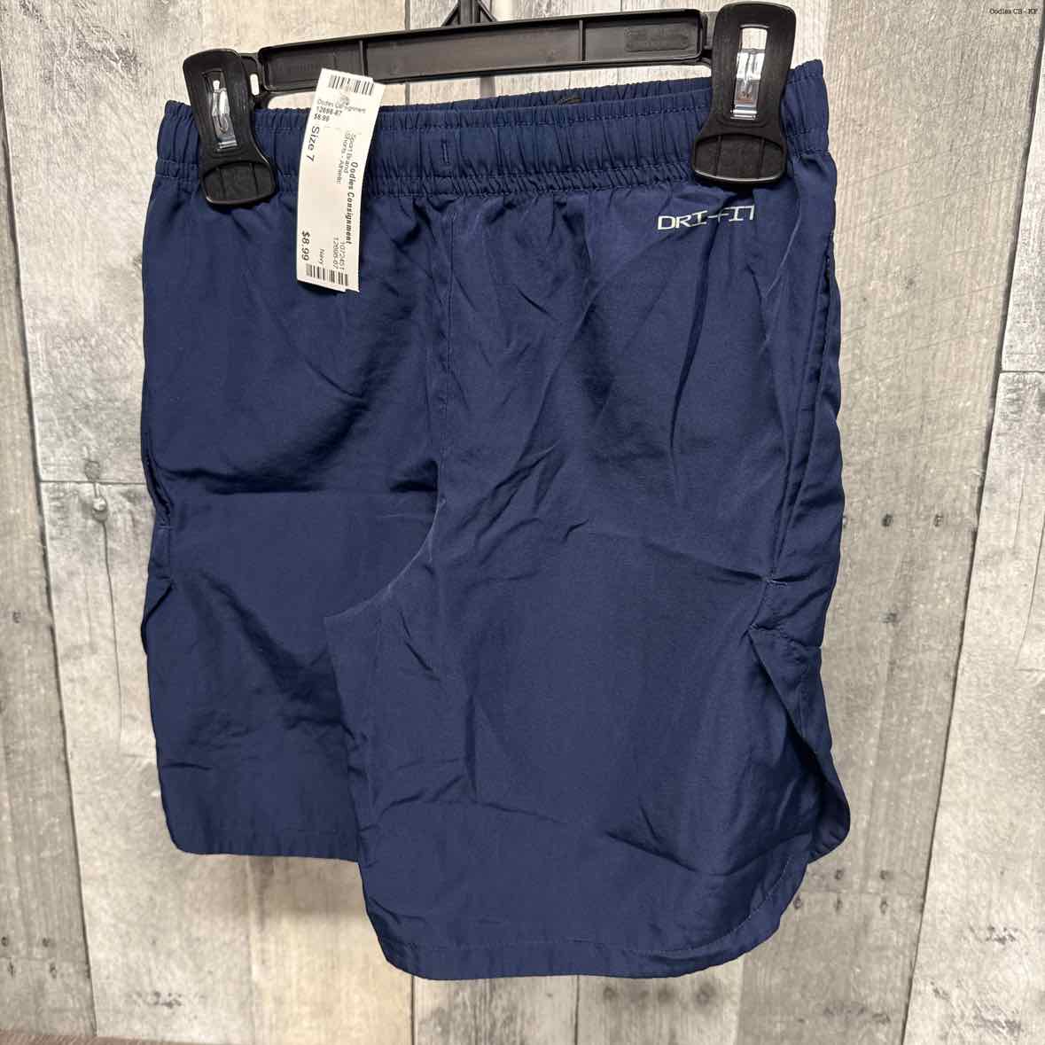 Size 7 Navy Sport Brand Shorts - Athletic - OodlesCB