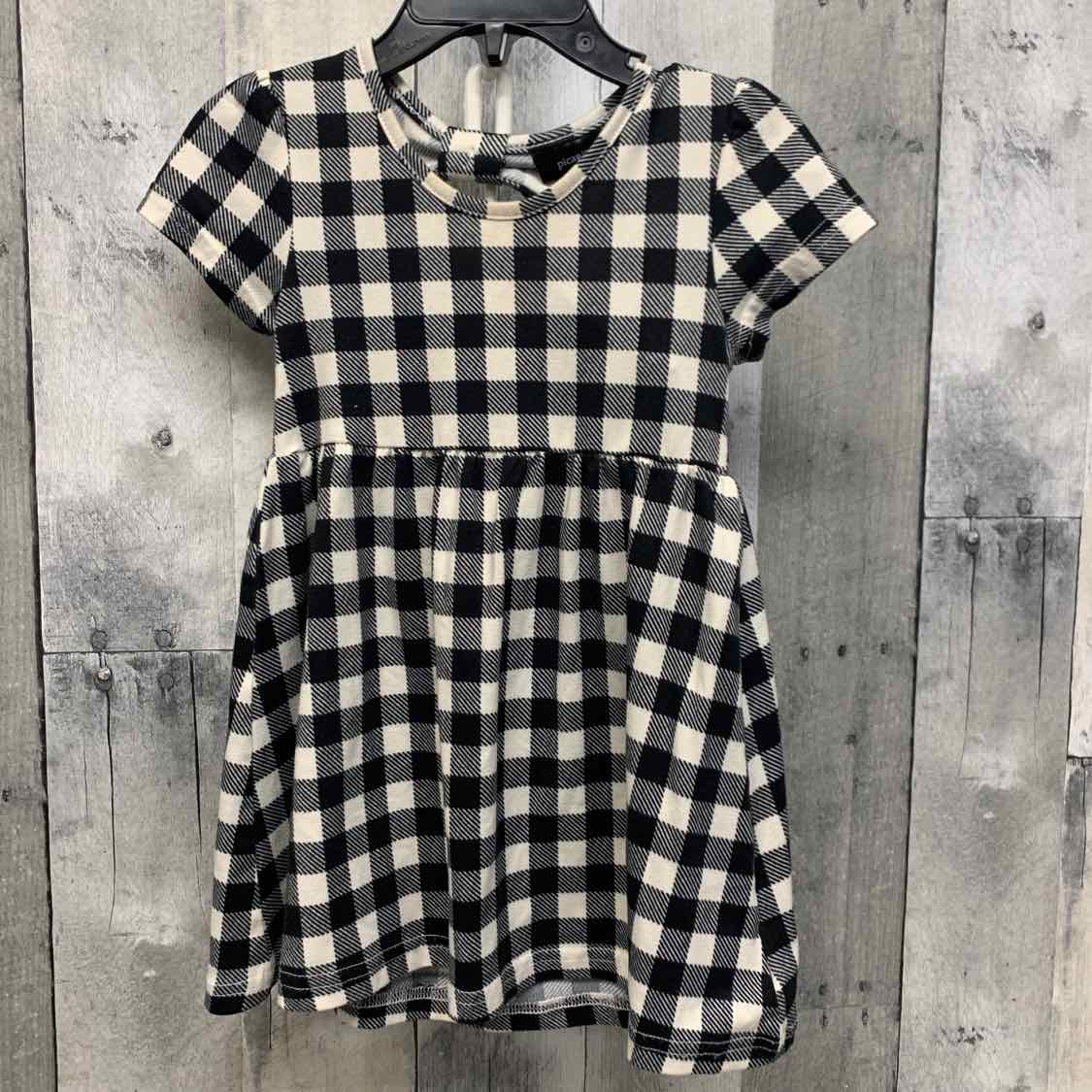 Size 18 Months Black Plaid Picapino Dress - Knit - OodlesCB
