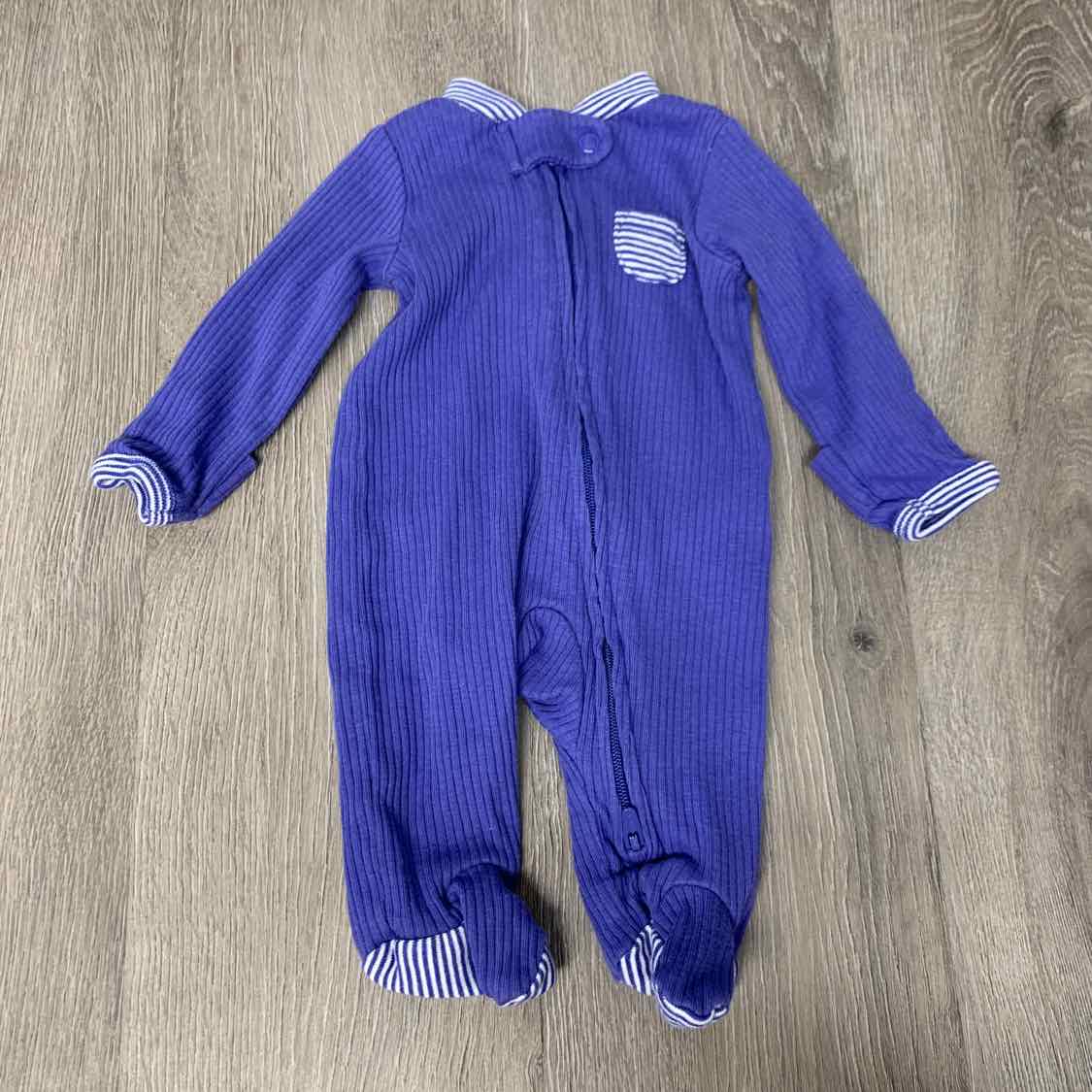 Size Preemie Blue Carter's Footy PJs