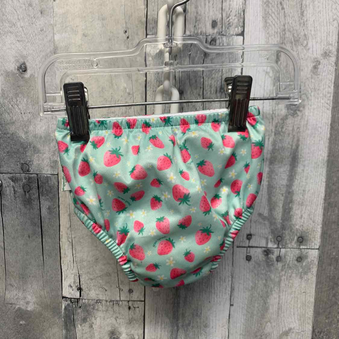 Size 6 Months Teal/Pink B Brand Swim Diaper