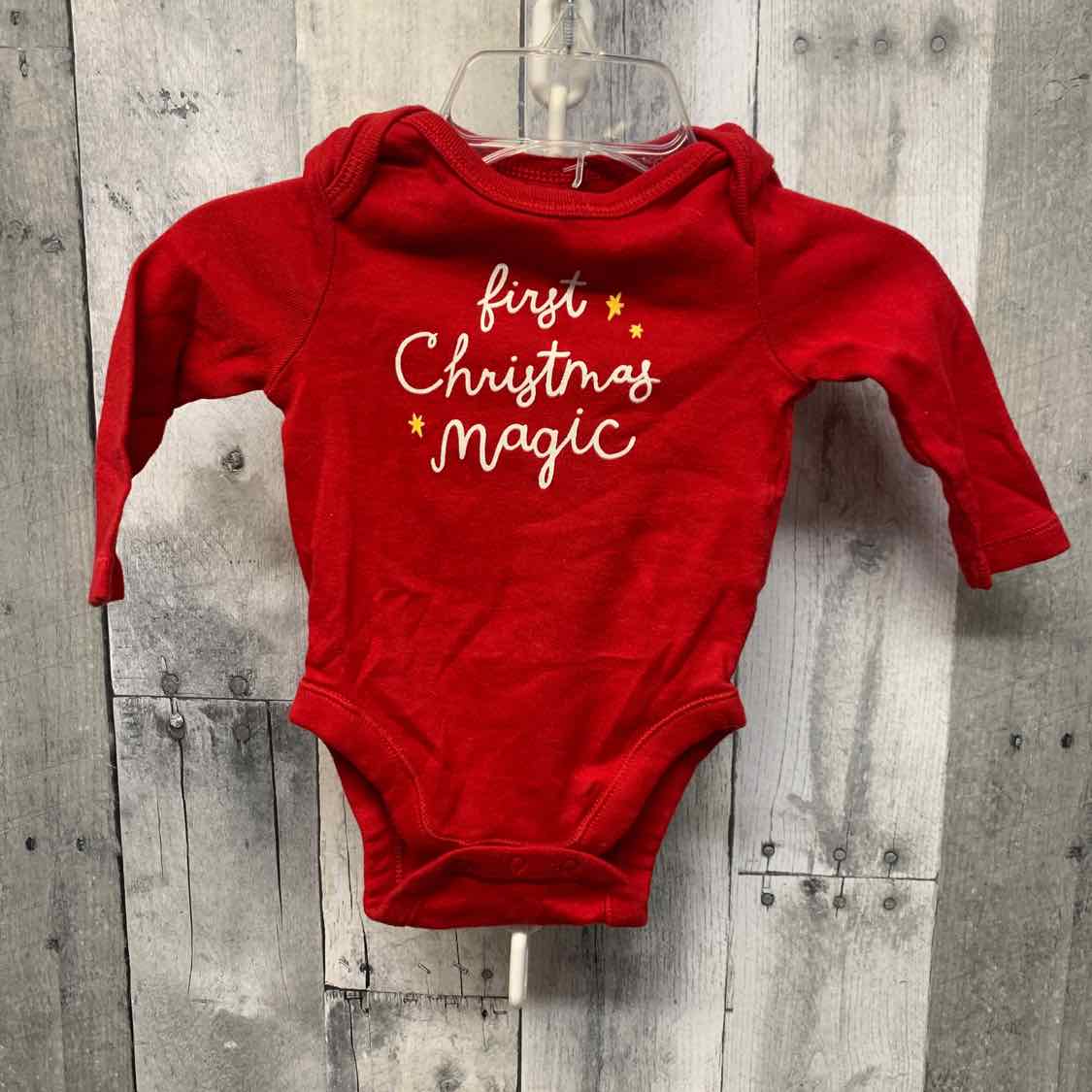 Size 0-3 Months Red Old Navy Bodysuit