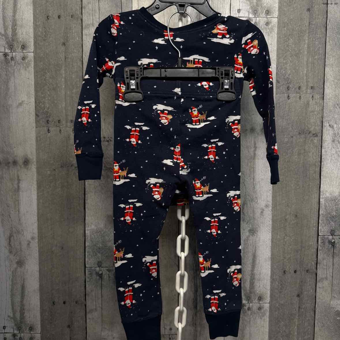 Size 2T Navy Print Old Navy 2pc PJs