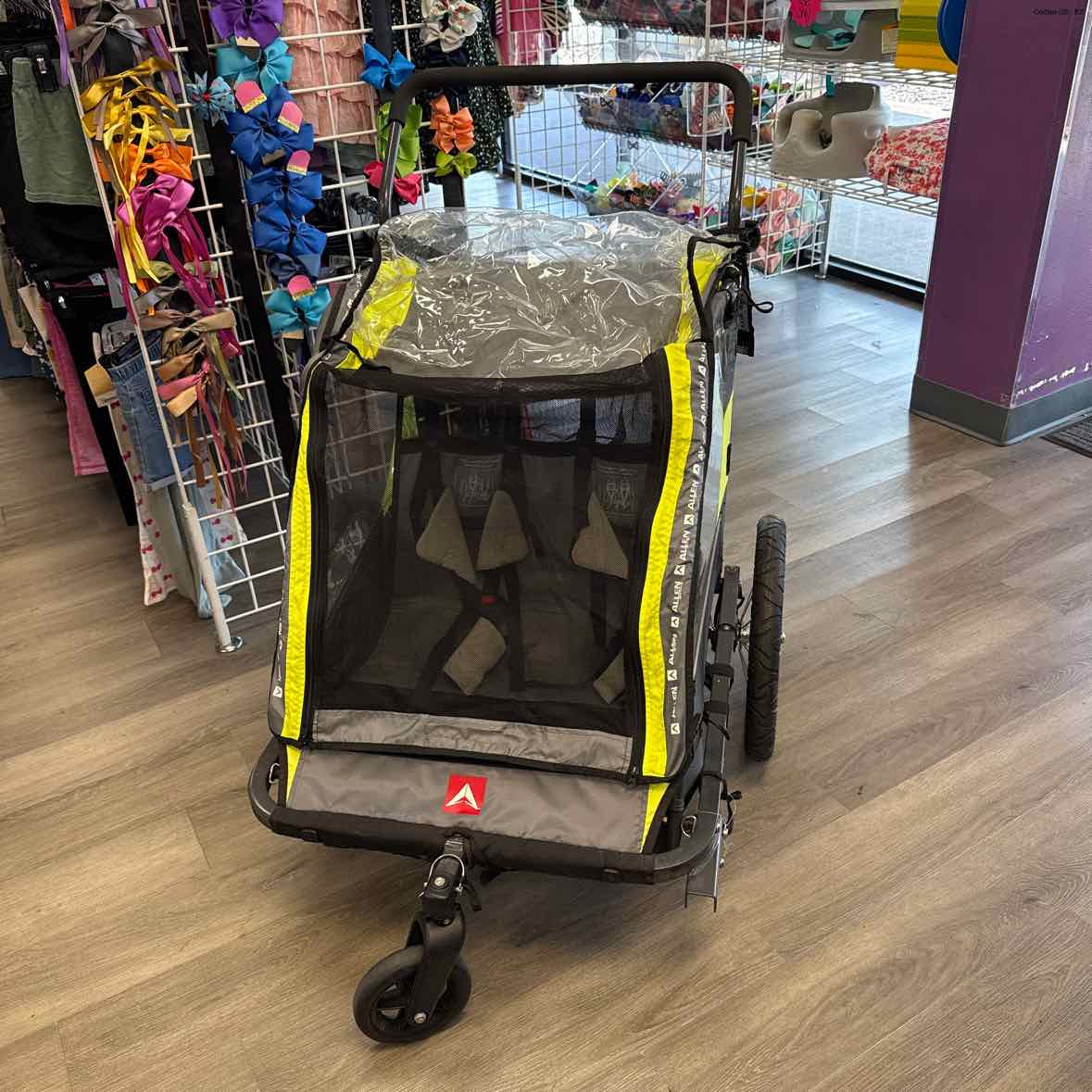 Generic Green/Black Bike Trailer