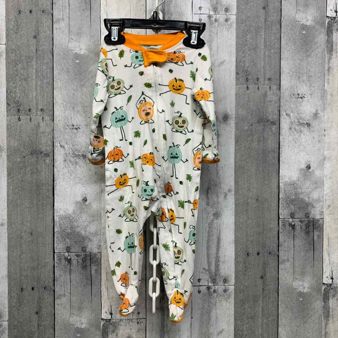 Size 3-6 Months White Graphic B Brand Footy PJs