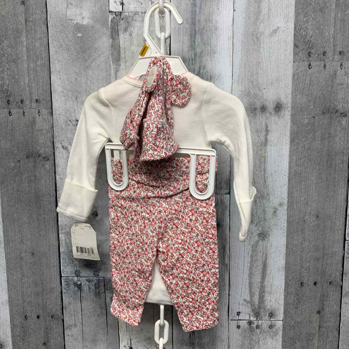 Size Newborn White/Pink Osh Kosh Shirt/Leggings