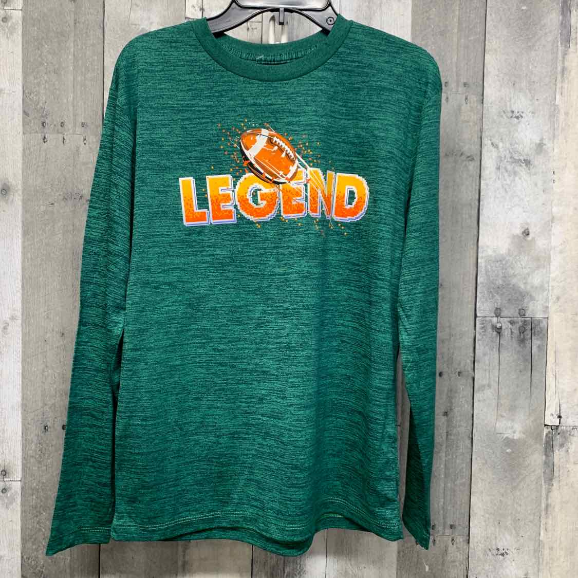 Size Large Green Graphic Tek Gear Long Sleeve Shirt
