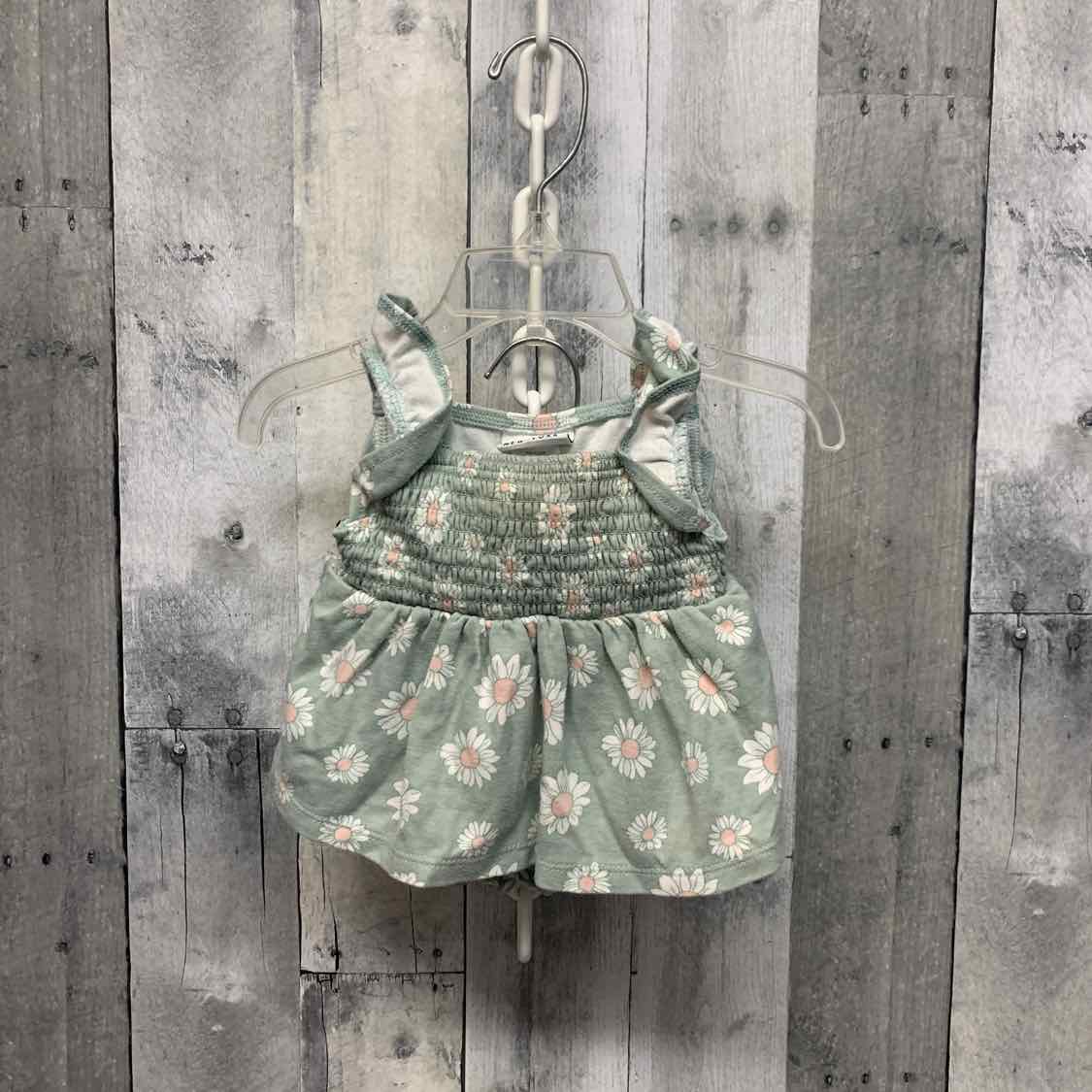 Size 3-6 Months Green/Pink Nicole Miller 2pc Dress