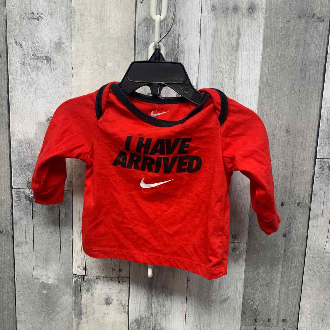 Size 6 Months Red Graphic Sport Brand Long Sleeve Shirt