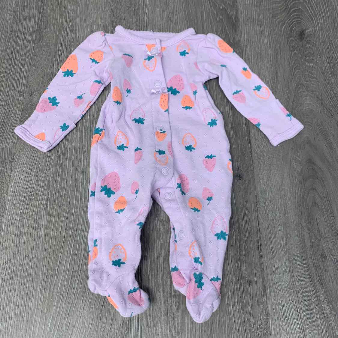 Size Preemie Purple/Pink Child of Mine Footy PJs