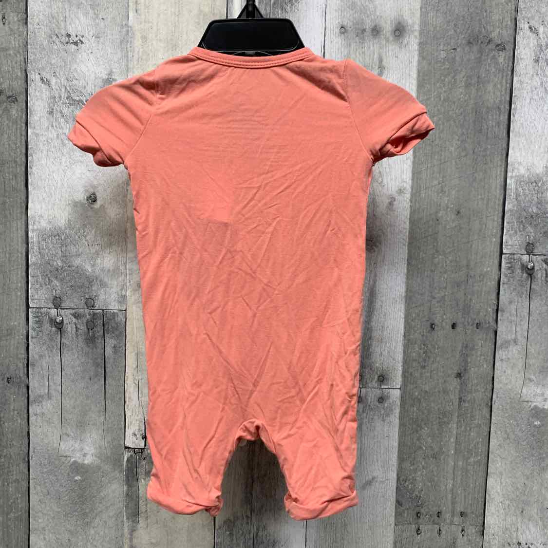 Size 3-6 Months Coral Bamboo Romper