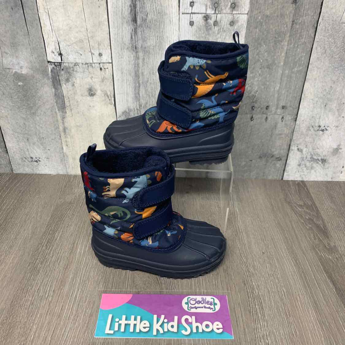 Size 9 Navy Print Children's Place Snow Boots