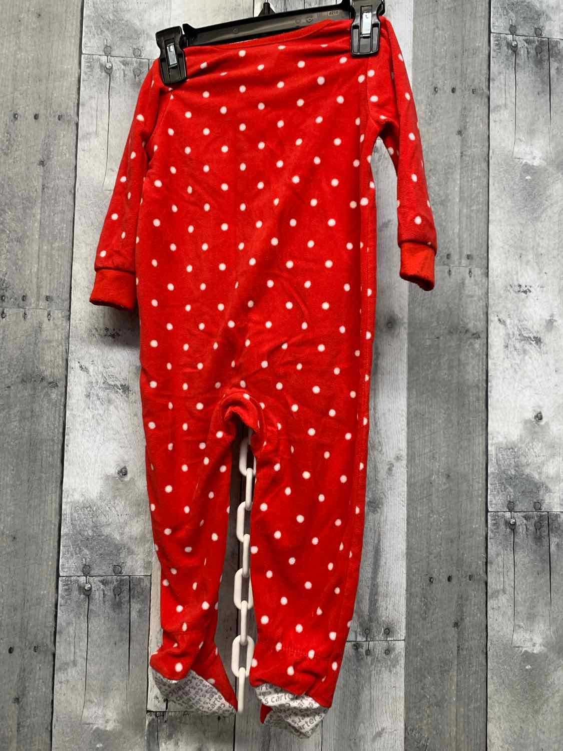 Size 18 Months Red/White Carter's Footy PJs