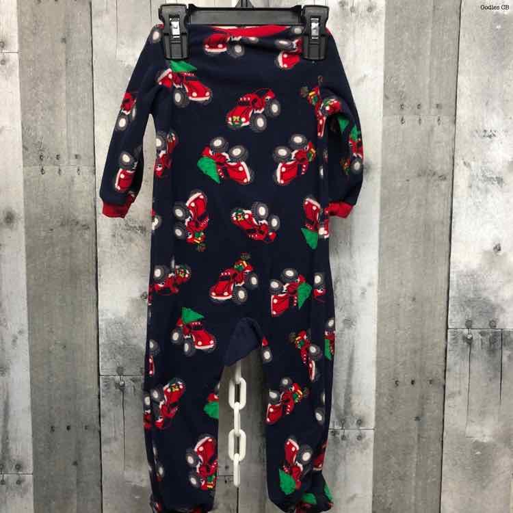 Size 6-9 Months Navy Print Child of Mine Footy PJs