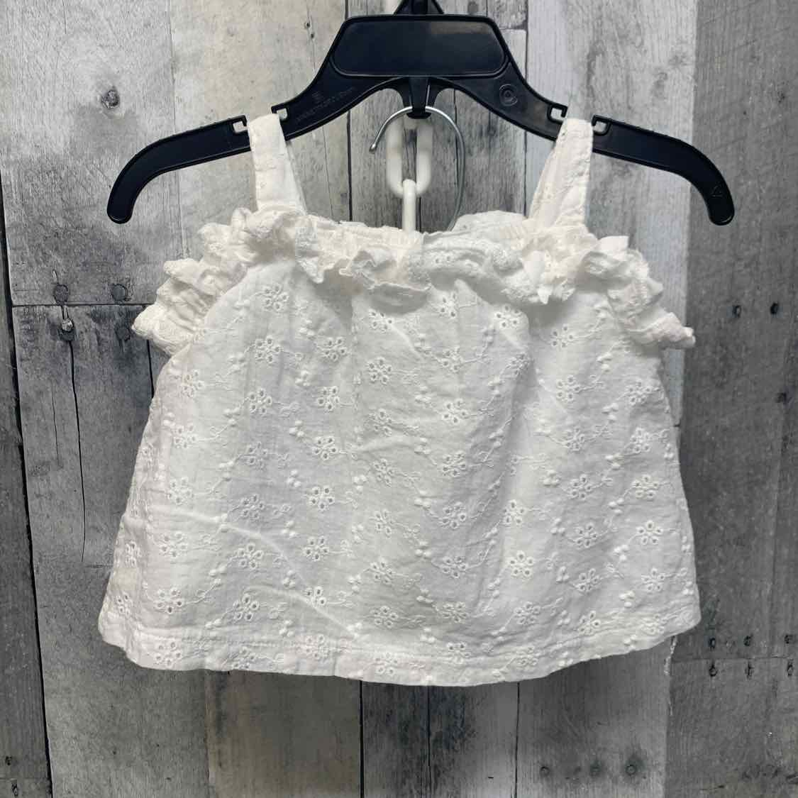 Size 3-6 Months White/Denim B Brand Shirt/Shorts