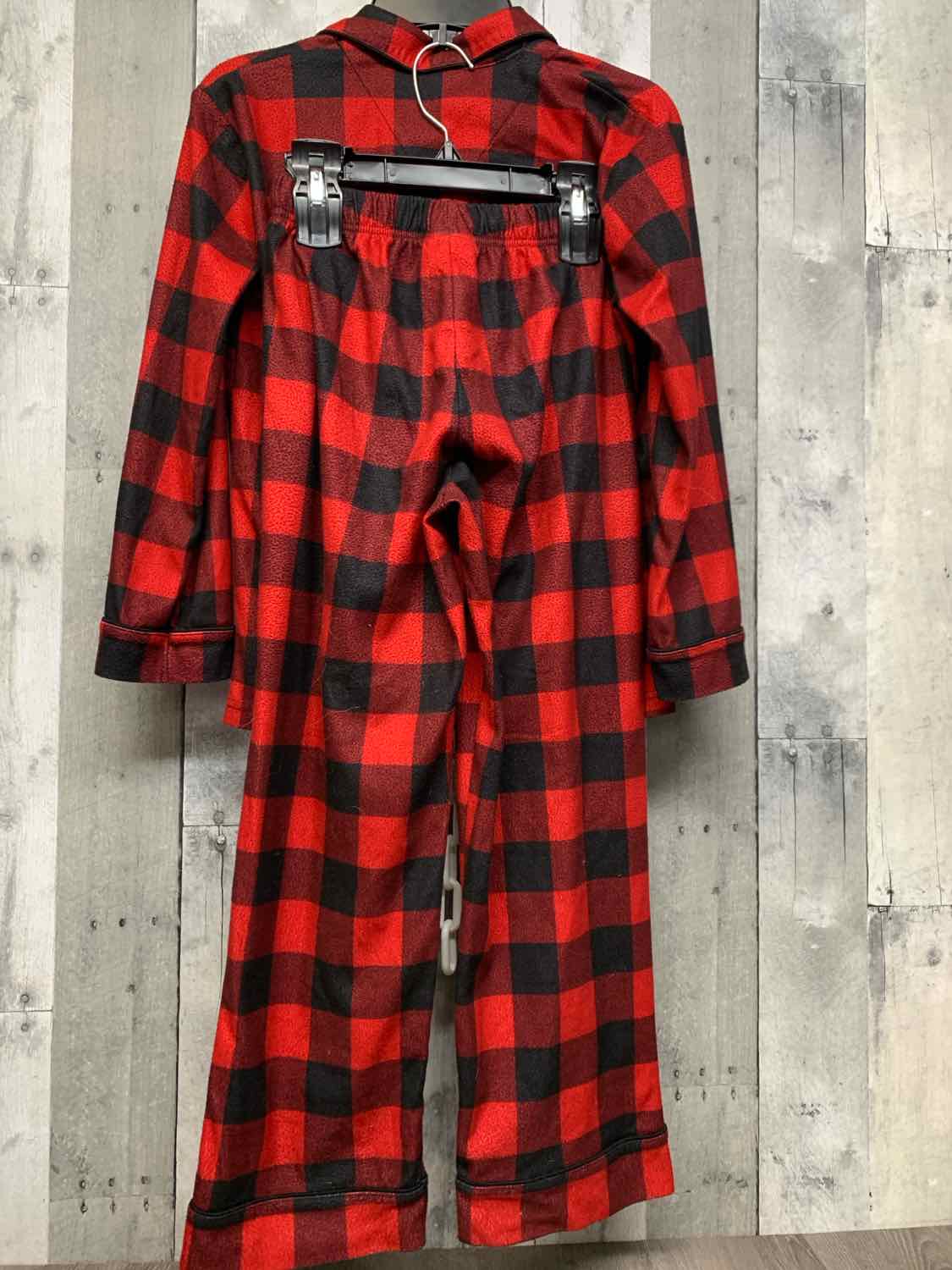 Size 8 Red Plaid Mid Brand 2pc PJs