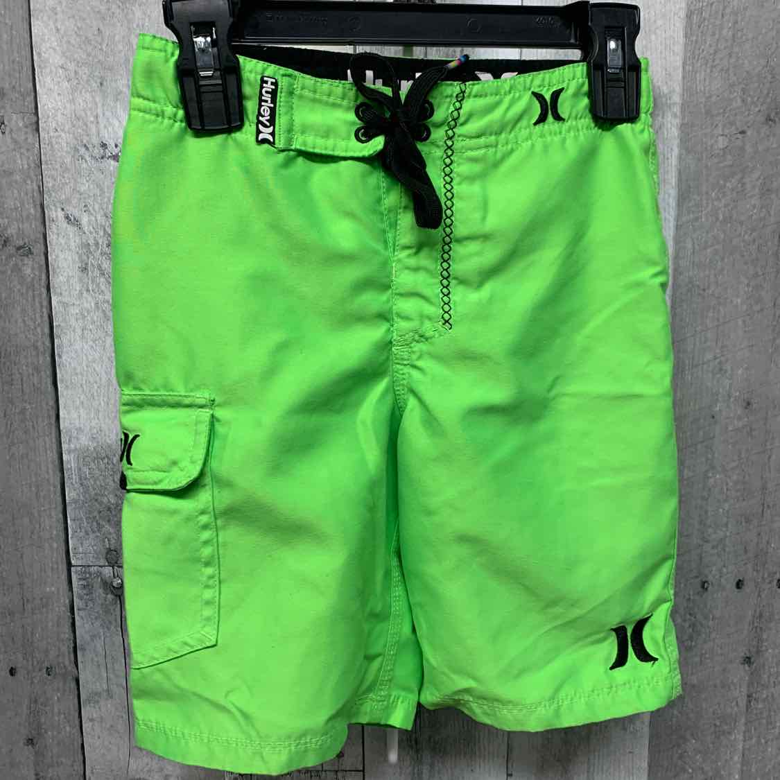 Size 5 Green Hurley Swim Trunks