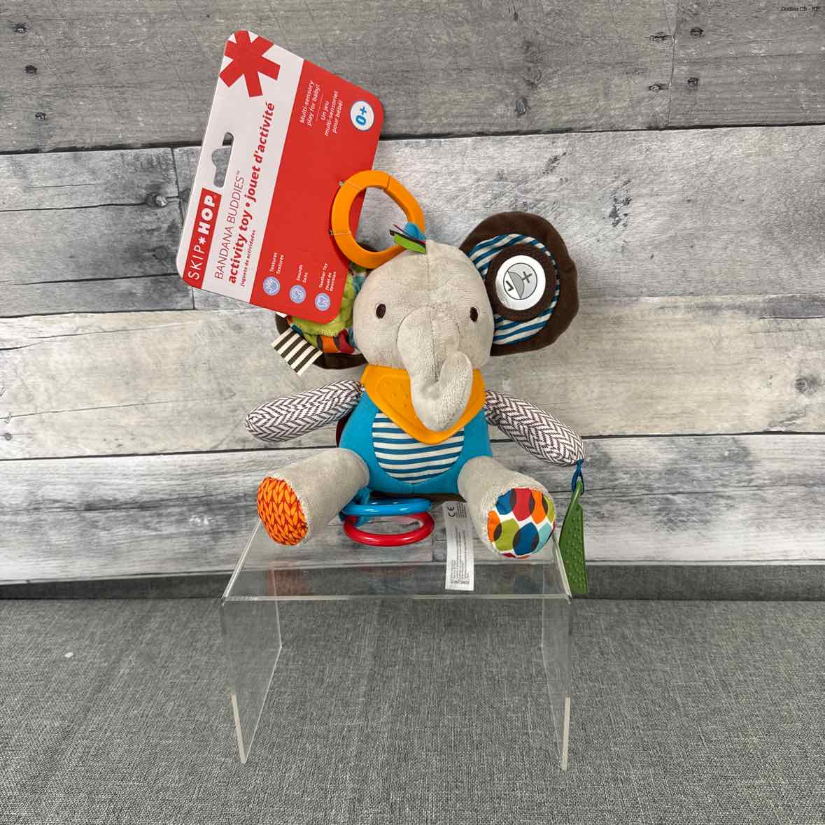 Skip Hop Blue/Gray Attachable Toy