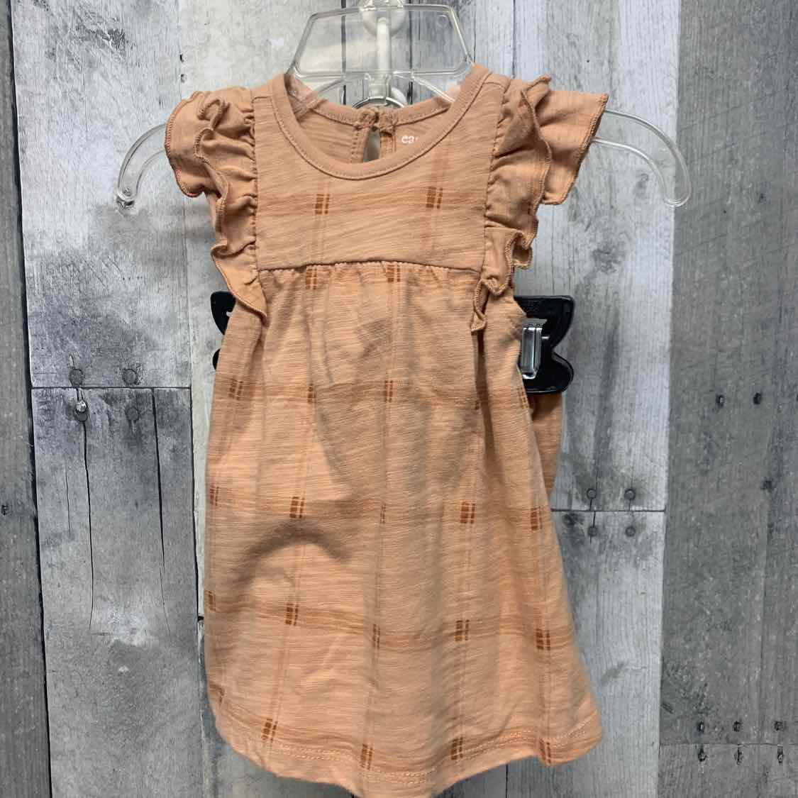 Size 0-3 Months Tan B Brand 2pc Dress - OodlesCB
