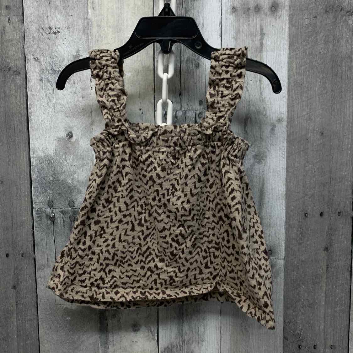Size 3 Tan Animal Print Gap Tank Top