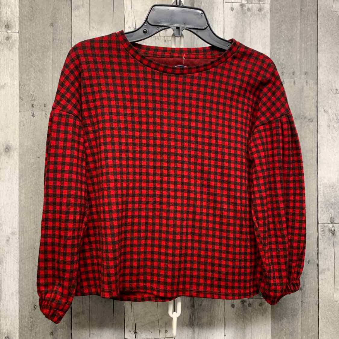 Size 8 Red Plaid Old Navy Long Sleeve Shirt