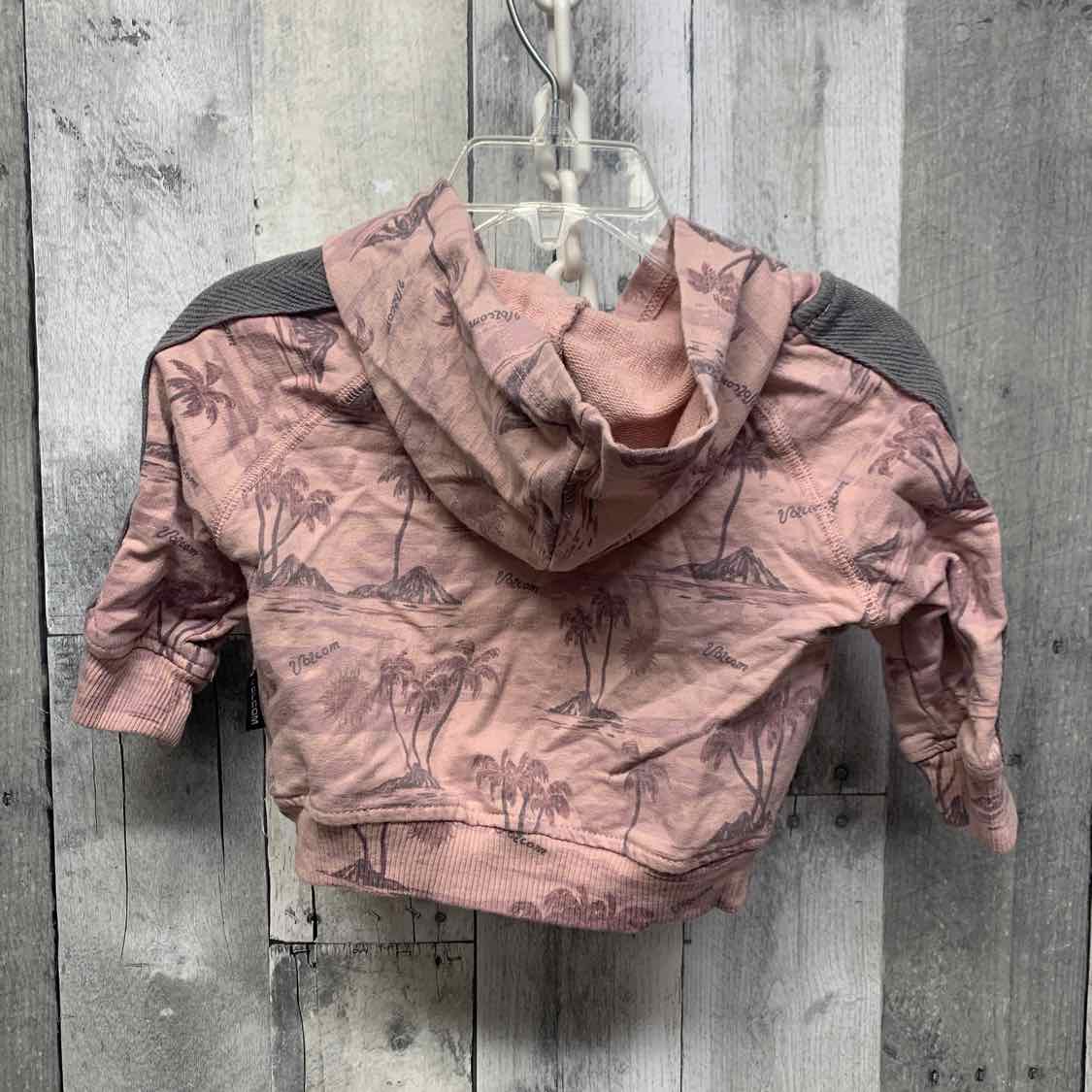 Size 12 Months Pink Print Volcom Pull Over