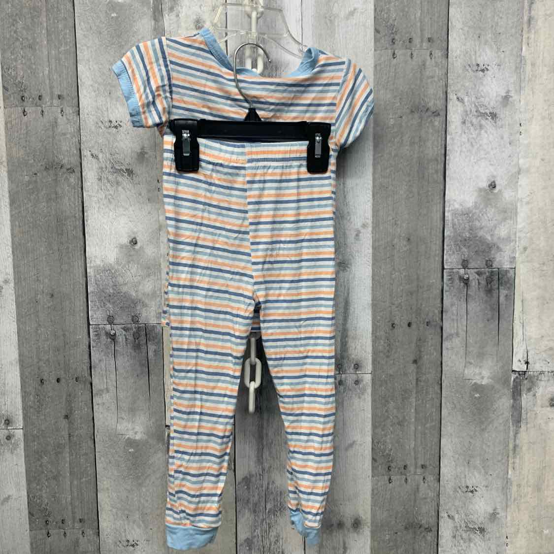 Size 3T Blue/White Bamboo 2pc PJs