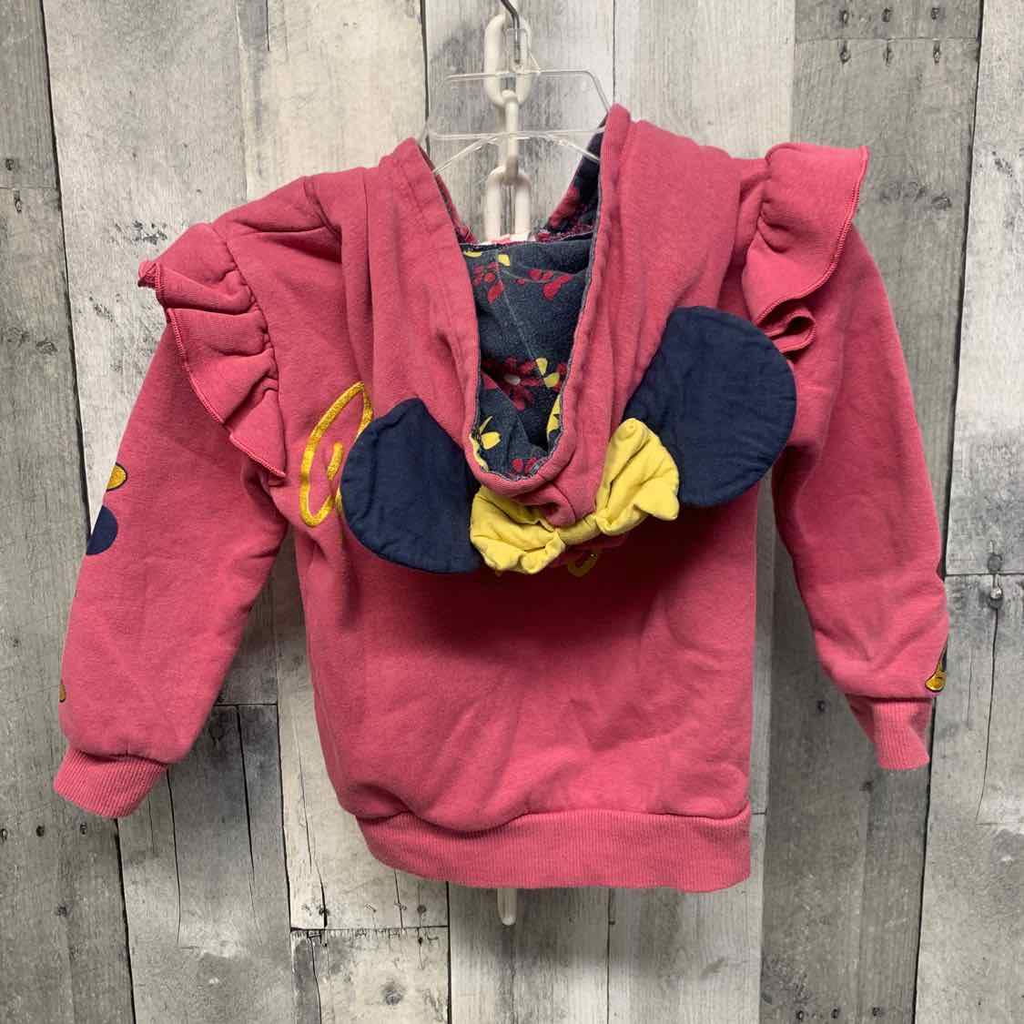 Size 3T Pink/Yellow Disney Light Jacket