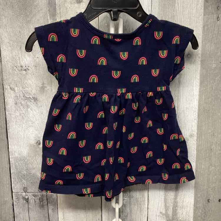 Size 3-6 Months Navy/Pink Old Navy Dress - Knit - OodlesCB