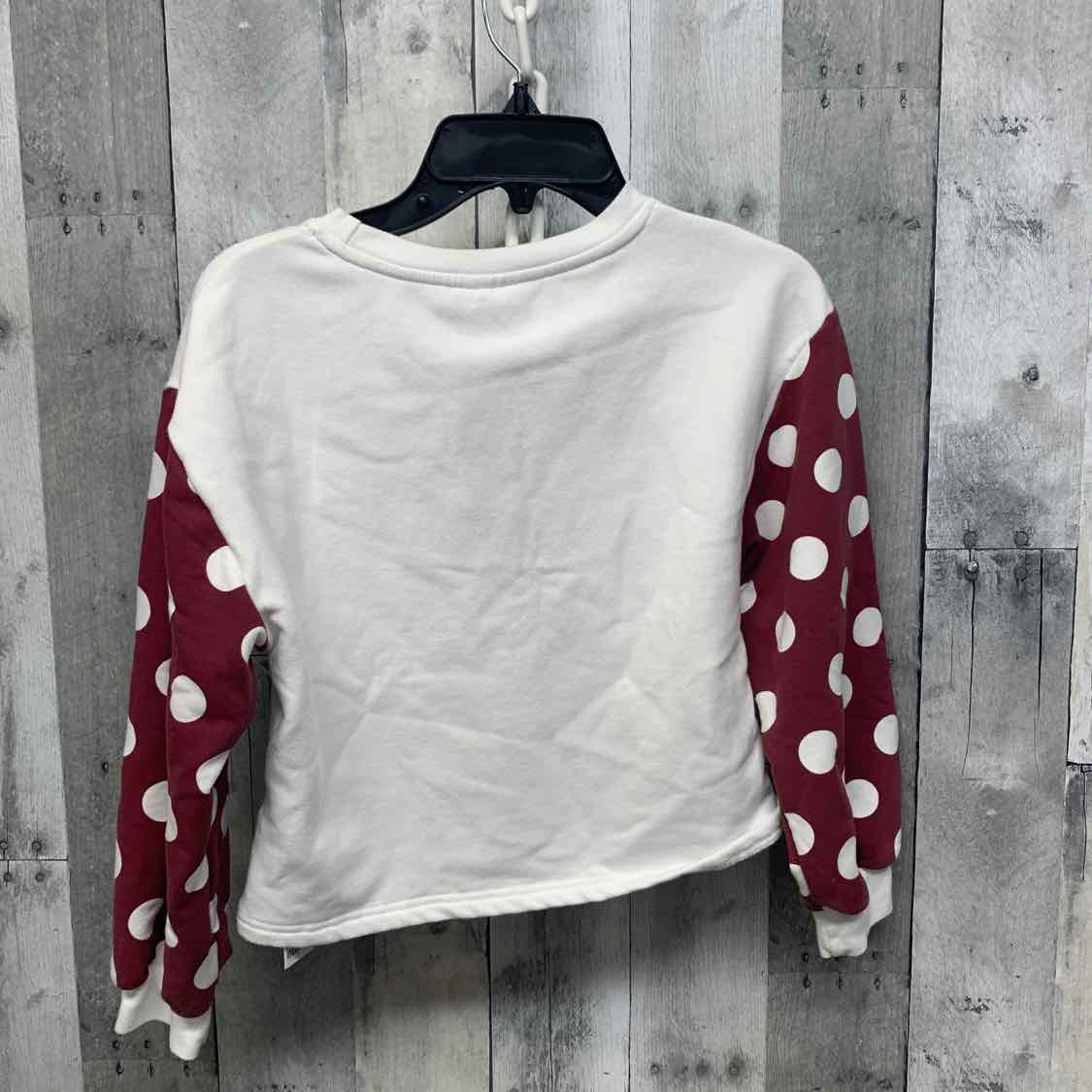 Size Medium Burgundy/White Disney Collection Sweat Shirt