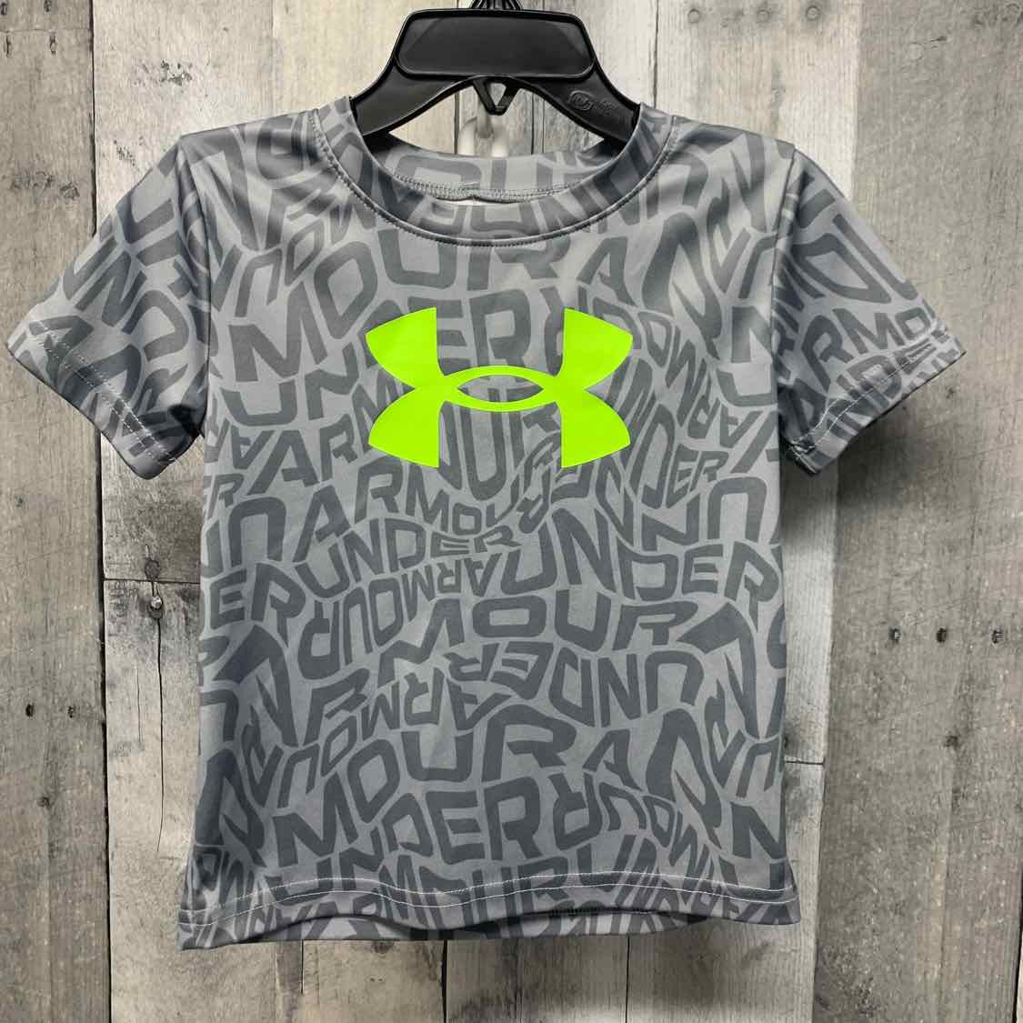 Size 2T Gray/Green Sport Brand T Shirt - OodlesCB