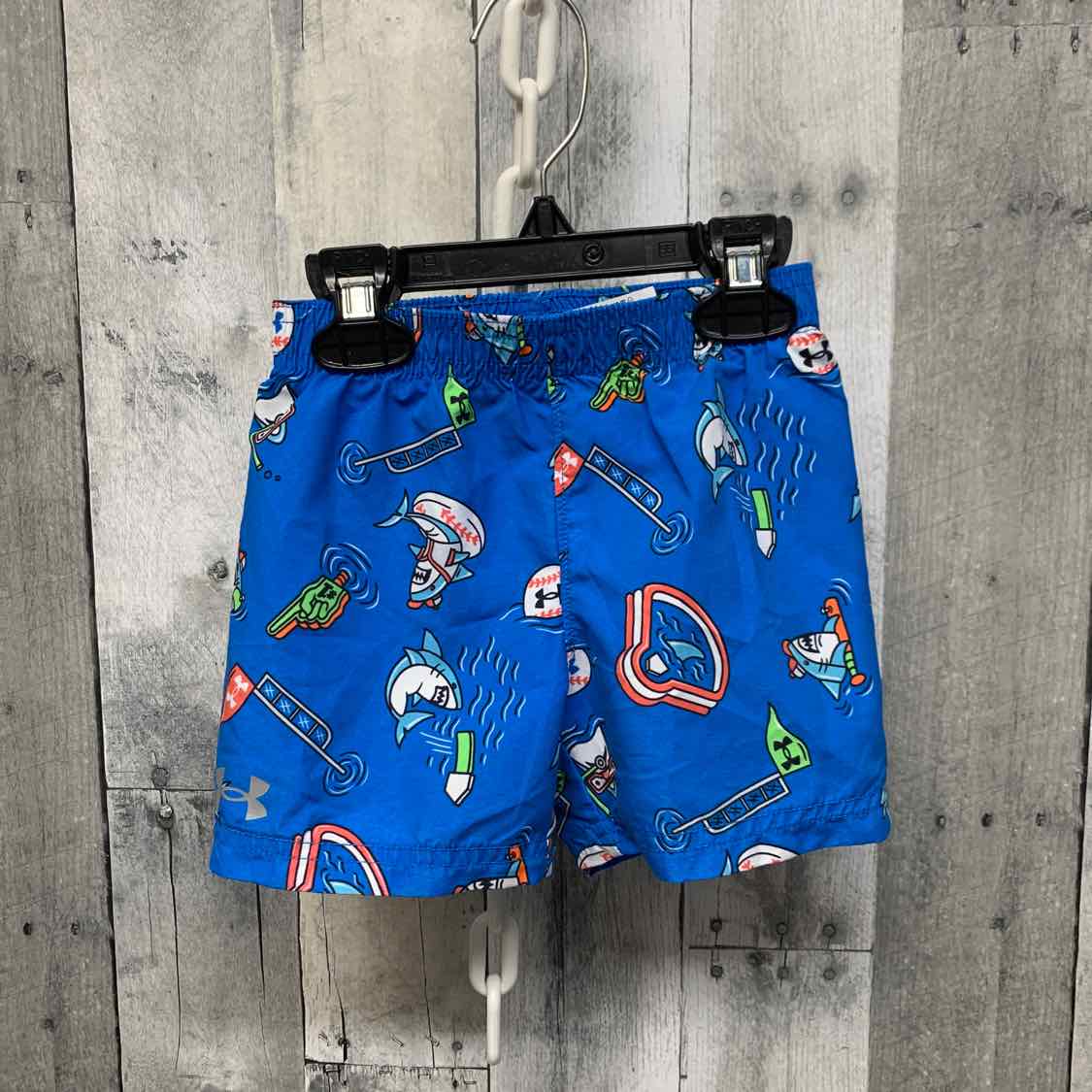 Size 12 Months Blue Print Sport Brand Swim Trunks